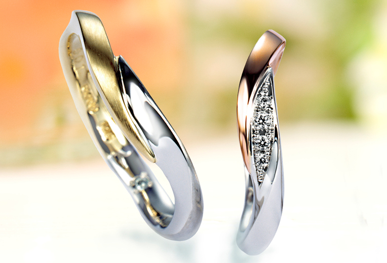 【明石市】結婚指輪も個性を大事にしたい！デザイン性の高いリングをお求めの方必見♡